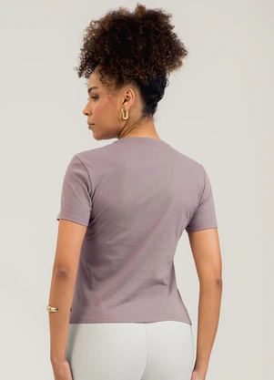 Cativa - Blusa em Algodão Lilás - CATIVA