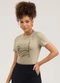 Cativa - Blusa em Algodão Lilás - variação: Marrom Claro