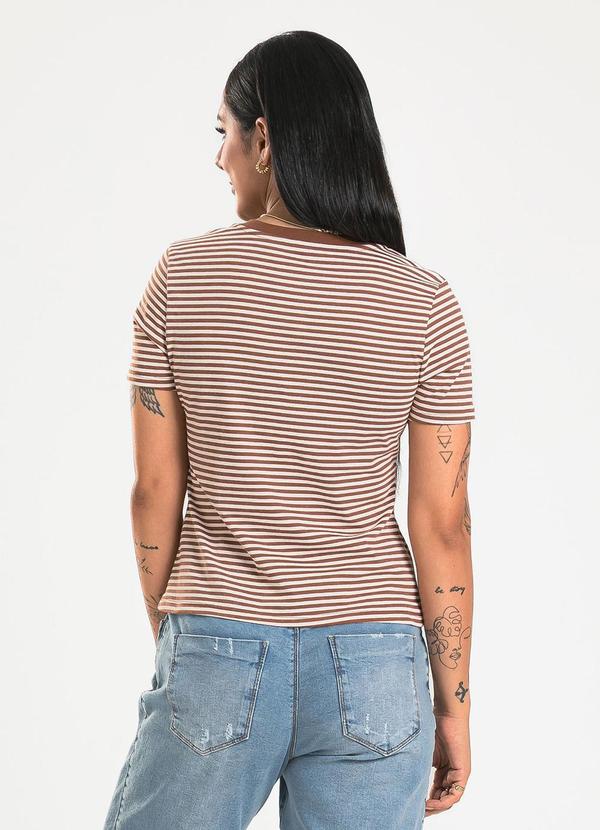 Cativa - Blusa em Algodão Marrom Escuro 2