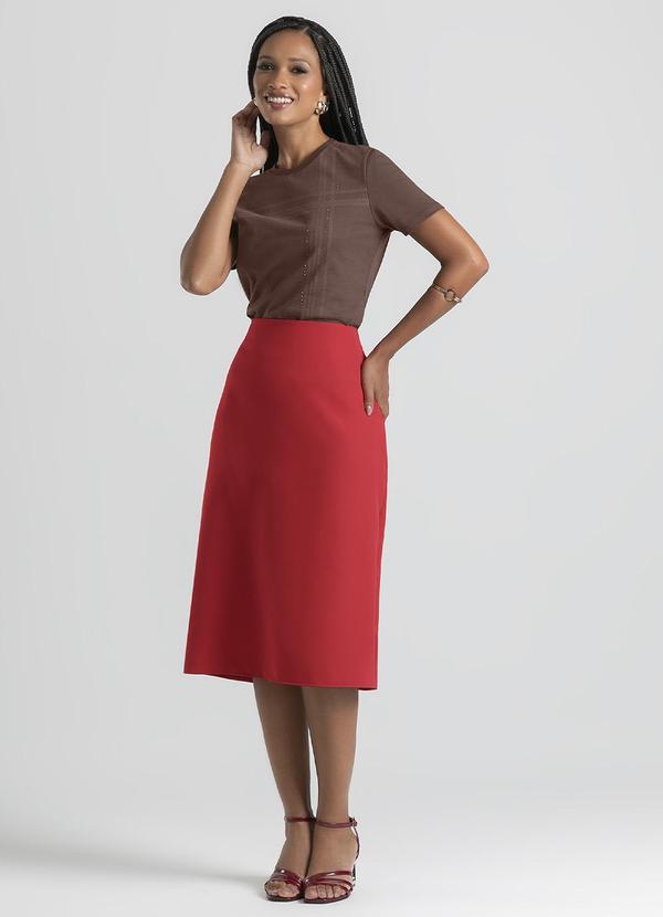 Cativa - Blusa em Algodão Marrom Escuro 3