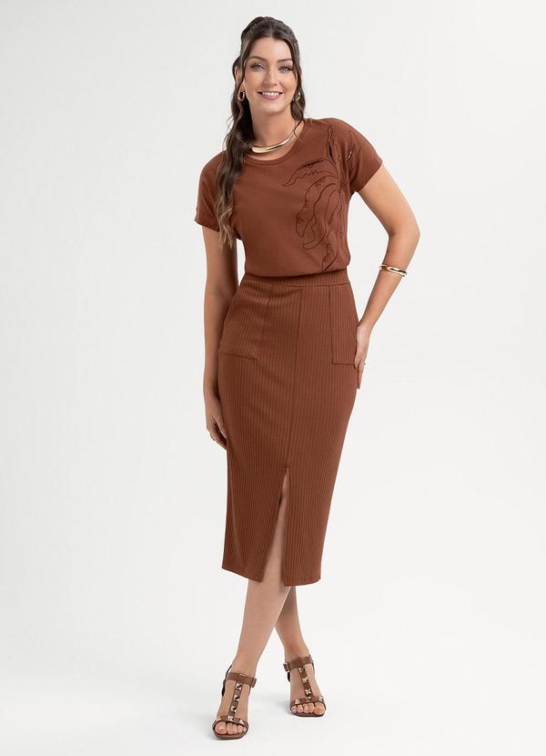 Habana - Blusa em Algodão Marrom 4