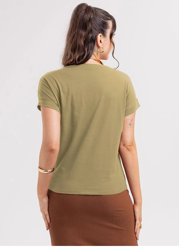 Habana - Blusa em Algodão  Marrom 2