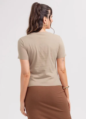 Habana - Blusa em Algodão  Marrom - HABANA