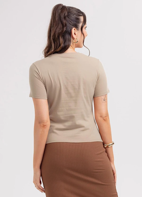 Habana - Blusa em Algodão Marrom 2