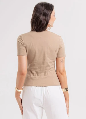 Habana - Blusa em Algodão Marrom - HABANA