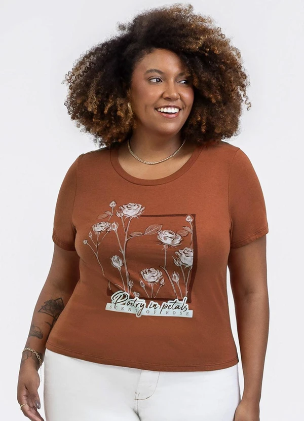 Habana - Blusa em Algodão Marrom