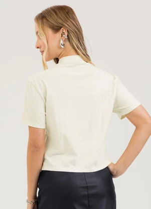 Cativa - Blusa em Algodão Off White - CATIVA