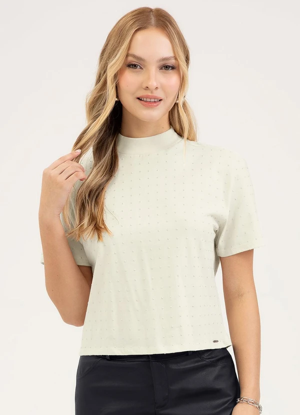 Cativa - Blusa em Algodão Off White