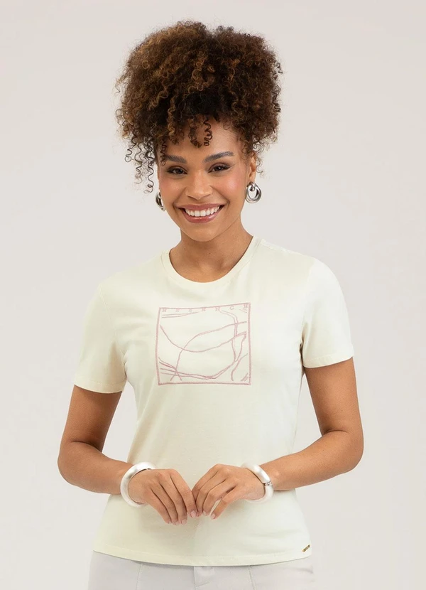 Cativa - Blusa em Algodão Off White