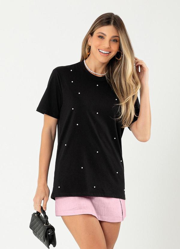 Cativa - Blusa em Algodão Preto 1