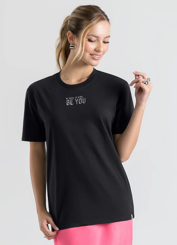 Cativa - Blusa em Algodão Preto