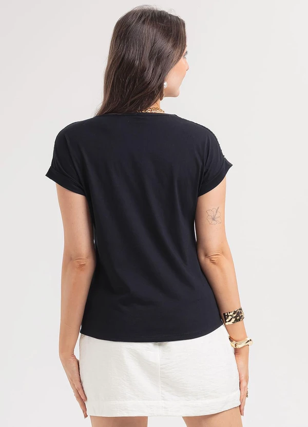 Habana - Blusa em Algodão Preto 2