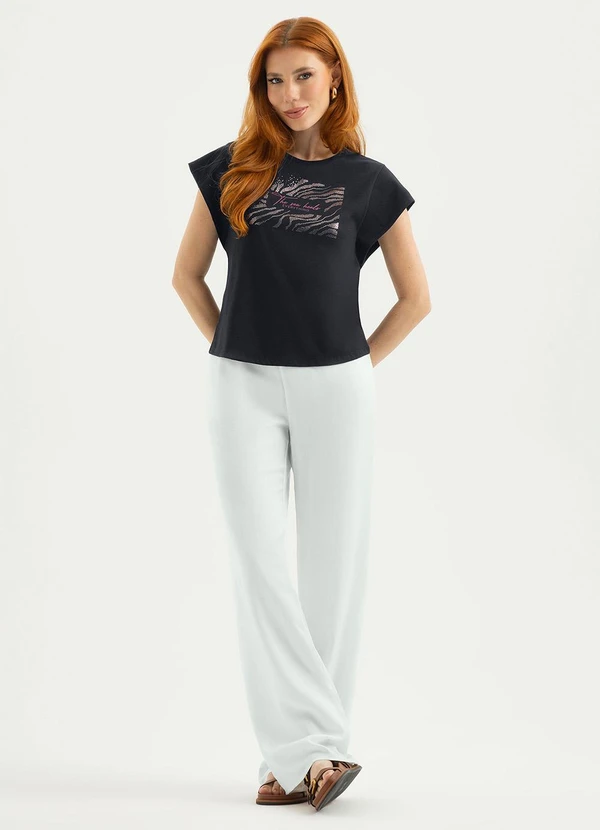 Cativa - Blusa em Algodão Preto 4