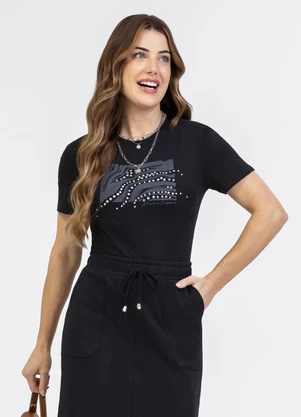 Habana - Blusa em Algodão Preto - HABANA