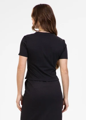 Habana - Blusa em Algodão Preto - HABANA