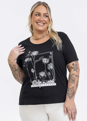 Habana - Blusa em Algodão Preto - HABANA