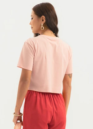 Cativa - Blusa em Algodão  Rosa Claro - CATIVA
