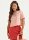 Cativa - Blusa em Algodão  Branco  - variação: Rosa Claro