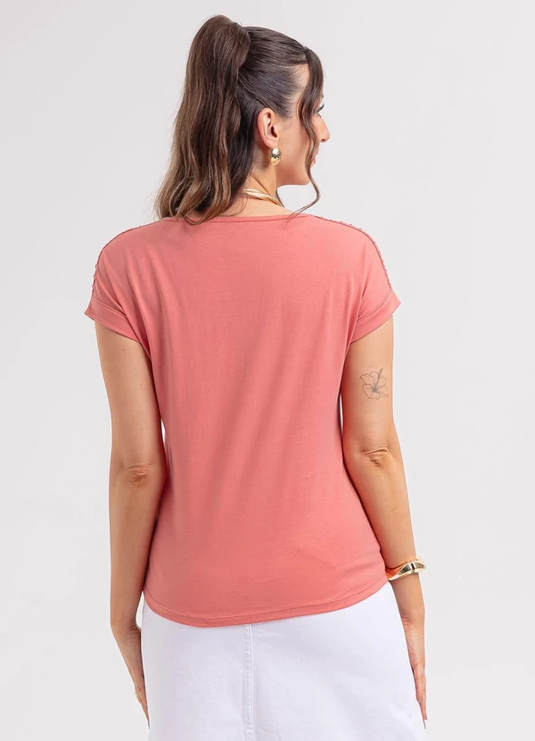 Habana - Blusa em Algodão Rosa 2