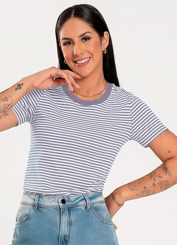 Cativa - Blusa em Algodão Roxo