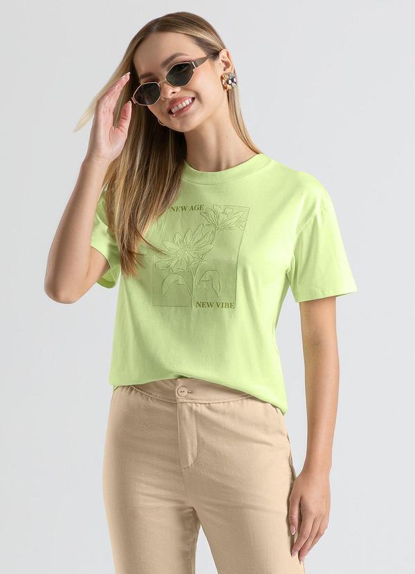 Cativa - Blusa em Algodão Verde Claro