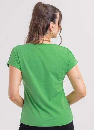 Habana - Blusa em Algodão Verde - HABANA
