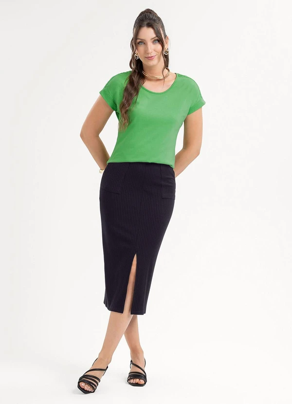 Habana - Blusa em Algodão Verde 3