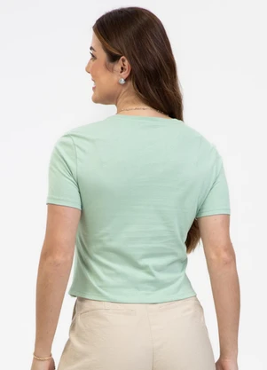 Habana - Blusa em Algodão Verde  - HABANA