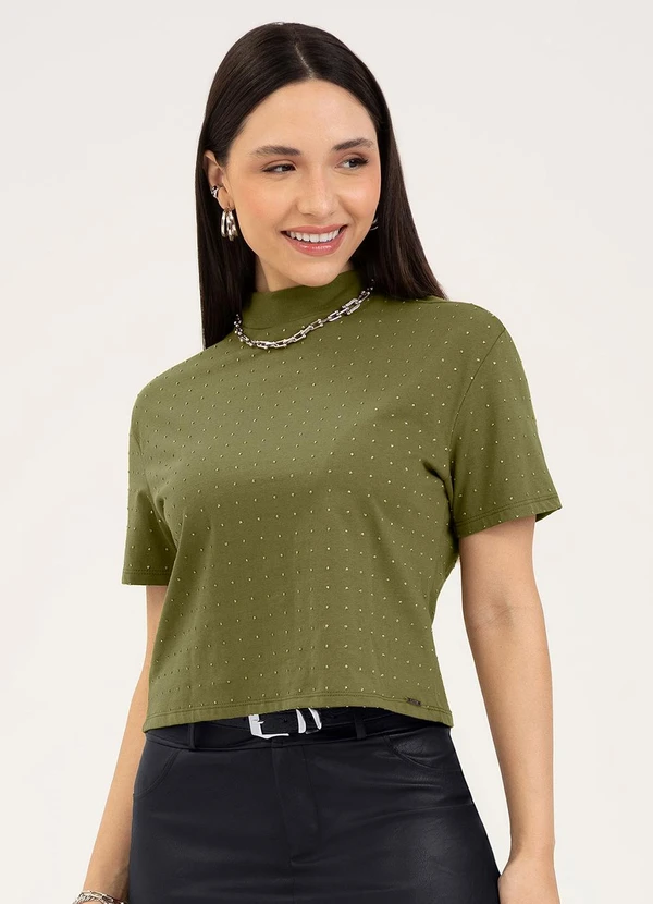Cativa - Blusa em Algodão Verde