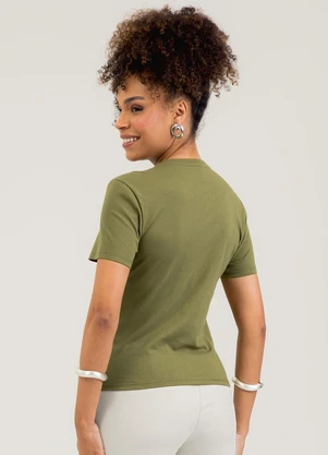 Cativa - Blusa em Algodão Verde - CATIVA