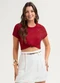 Habana - Blusa em Algodão  Vermelho - variação: Vermelho