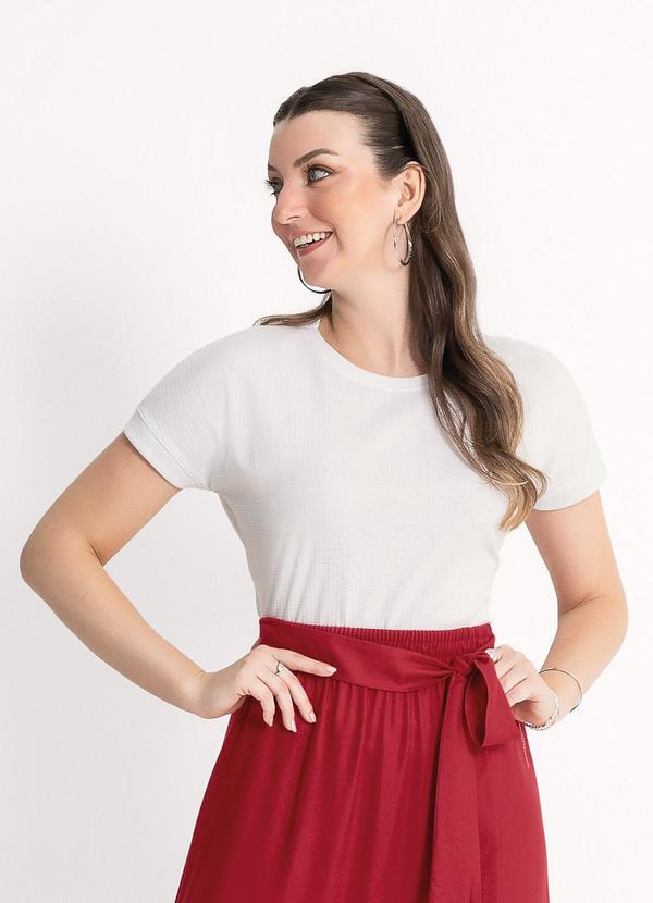 Habana - Blusa em Canelado  Branco