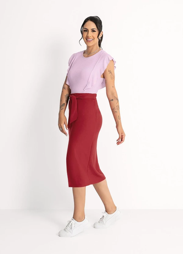 Habana - Blusa em Canelado  Lilás 4