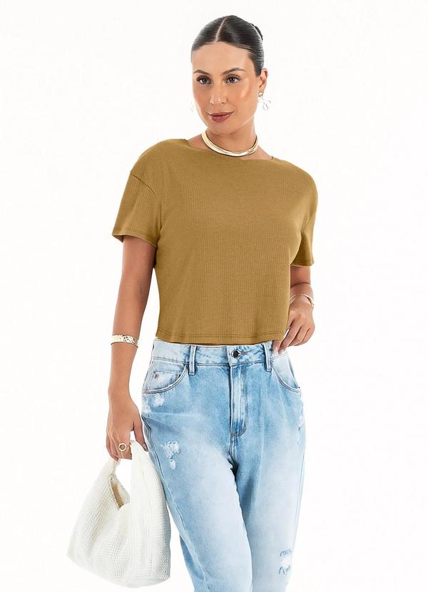 Habana - Blusa em Canelado Marrom