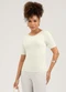 Cativa - Blusa em Canelado  Off White - variação: Off White