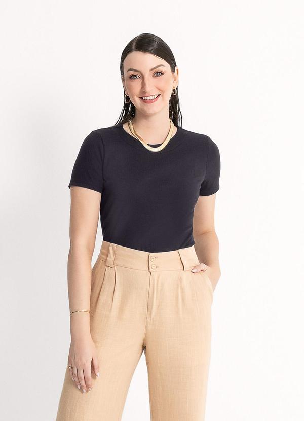 Habana - Blusa em Canelado Preto