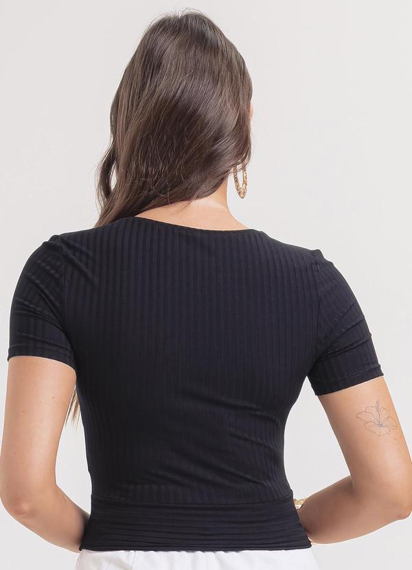 Habana - Blusa em Canelado Preto 2
