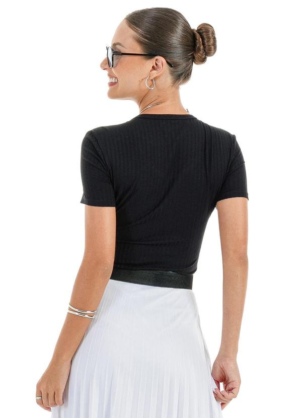 Habana - Blusa em Canelado Preto 2