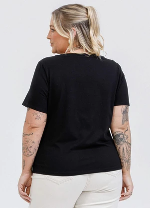 Habana - Blusa em Canelado Preto - HABANA