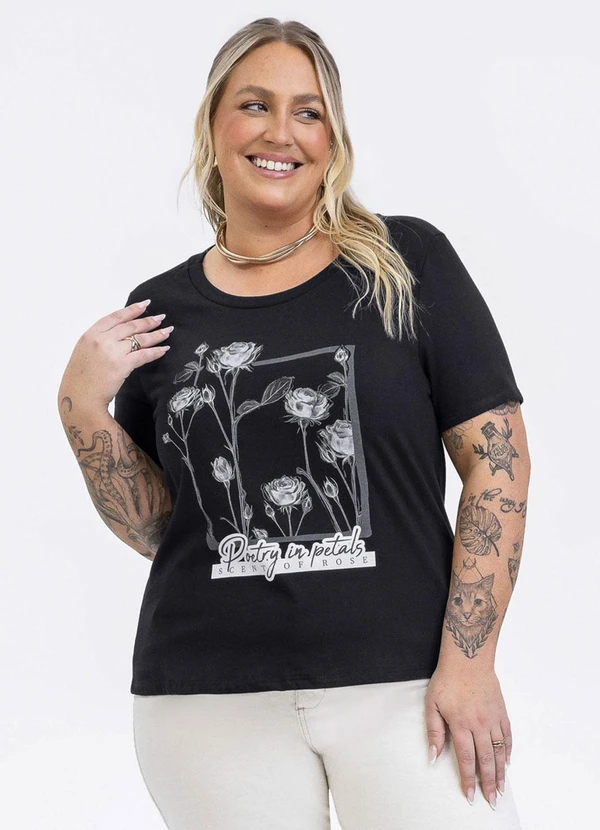 Habana - Blusa em Canelado Preto