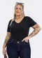 Habana - Blusa em Canelado Preto - variação: Preto