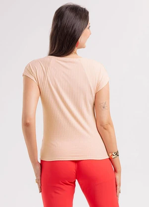 Habana - Blusa em Canelado Rosa - HABANA