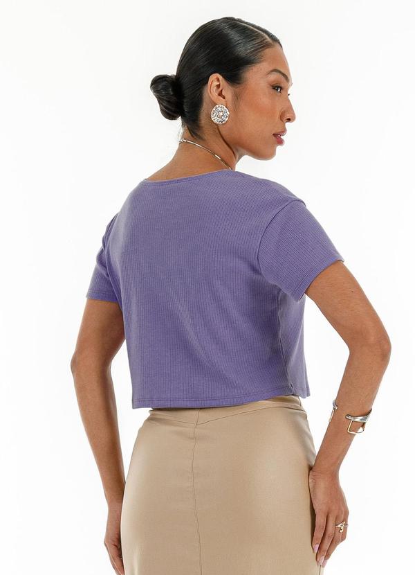 Habana - Blusa em Canelado Roxo 2