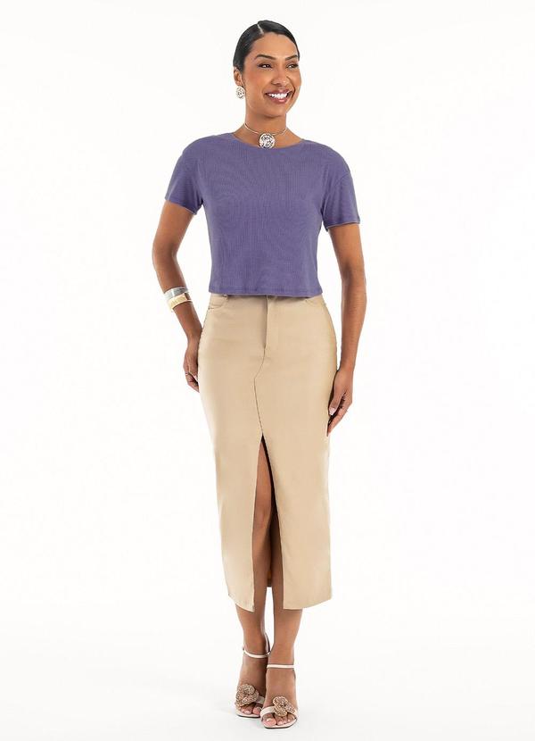 Habana - Blusa em Canelado Roxo 3