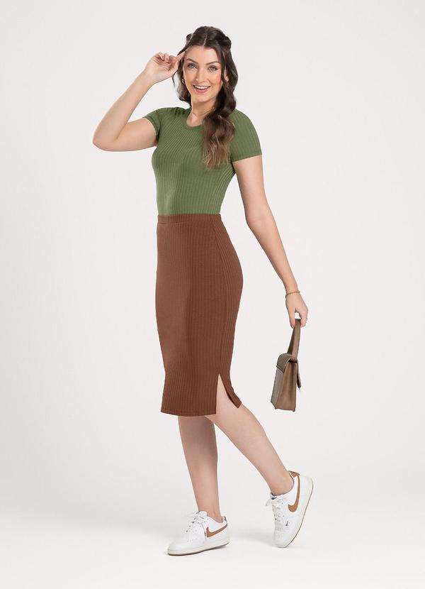 Cativa - Blusa em Canelado Verde 4