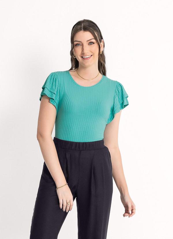Habana - Blusa em Canelado Verde
