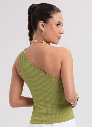 Habana - Blusa em Canelado Verde - HABANA