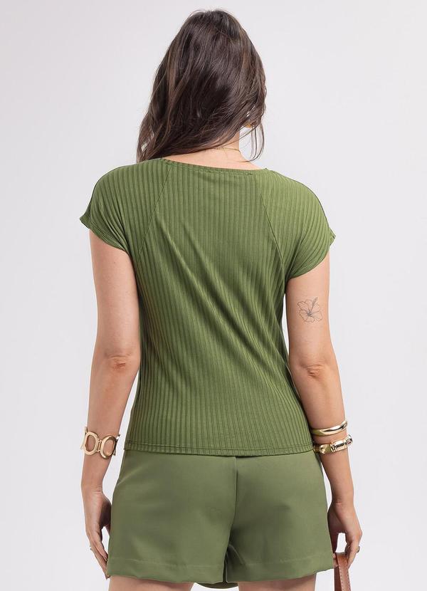 Habana - Blusa em Canelado Verde 2