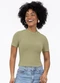 Habana - Blusa em Canelado Verde - variação: Verde