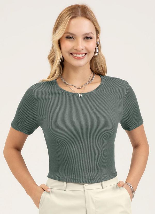 Cativa - Blusa em Canelado Verde